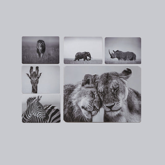 A set of 6 African Wildlife Placemats